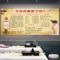 Health hall decoration painting background wall hanging painting Traditional Chinese medicine health physiotherapy hall wall sticker beauty salon poster