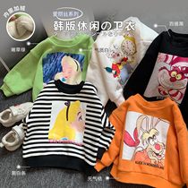 LUSON Alice cooperation girls arctic velvet thickened sweater winter new warm Western style childrens velvet sweater
