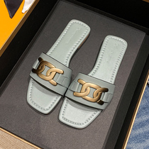 Net red flat slippers womens summer wear ins tide 2021 new summer summer out fashion sandals women