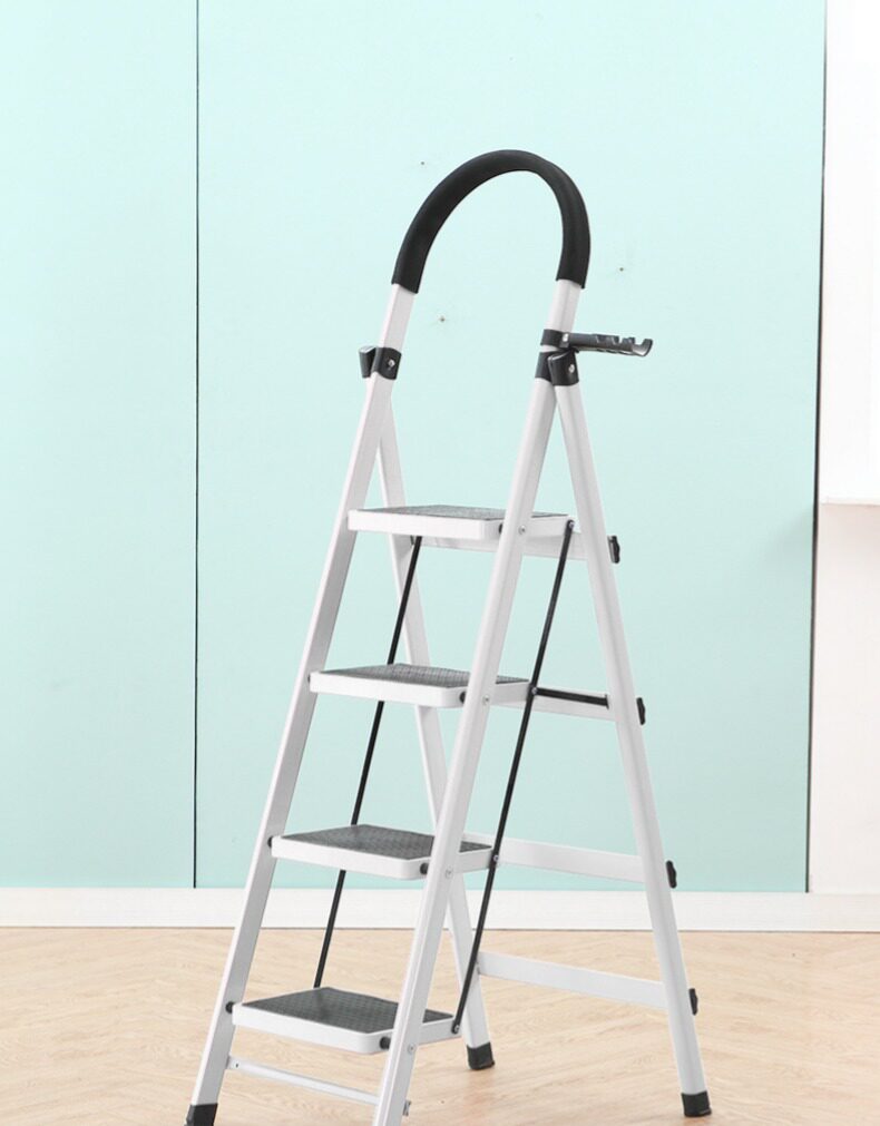 梯子家用折叠伸缩铝合金五步扶爬梯室内多功能伸缩加厚人字梯