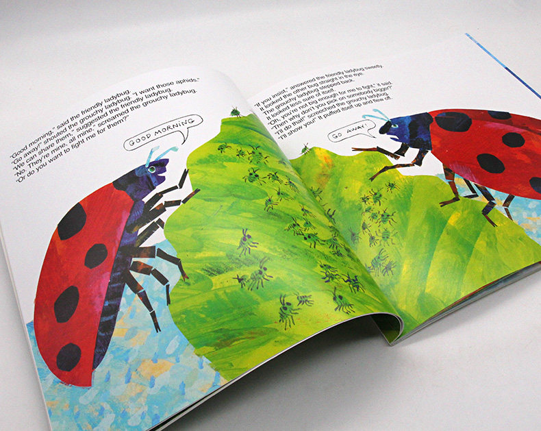 英文原版绘本the grouchy ladybug 爱生气的瓢虫 eric carle 卡尔爷爷