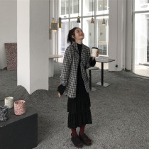 2021 New womens spring autumn clothing collection waist display slim and light extravagant high-end name Yuanyu Temperament Sumptu Superfairy