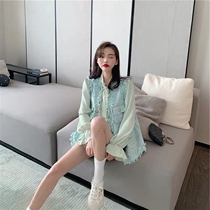 2022 Early spring new womens dress Han version light extravagant high-end name Yuanyuan Temperament Tandem Dresses Superfairy womens Department of Spring and Autumn