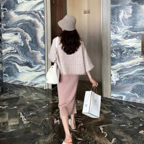 2021 new autumn and winter Net red tremble sound retro style wear mature goddess thin fashion age two-piece women