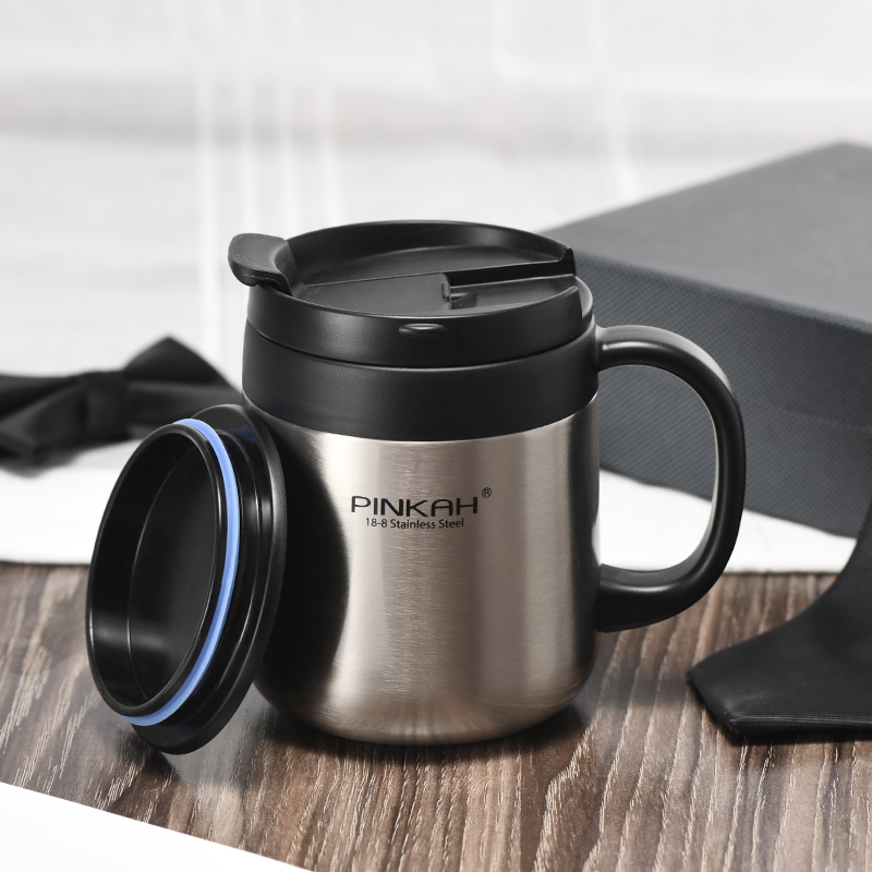 miffy office coffee mug couple customized creative stainless steel insulation water cup household men and women spoon with cover