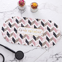 Nordic ins bathroom non-slip mat Hollow shower bath bathtub floor mat waterproof toilet toilet floor mat Household