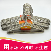 Shanghai solid thick stainless steel wire hangers durable clothes stand drying clothes rack triangle support hangers