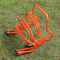 Football training equipment 15 23 30cm Football hurdle rack jumping grid ladder Kindergarten small fence obstacle bar jumping fence