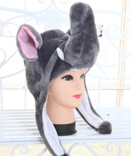 Короткий серый слон детская шляпа восточная шляпа слон мультяшная шляпа животное шляпа новогодний подарок