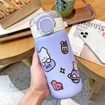 High Face Value Straws Cups Maternal Pregnant Woman Insulation Cup Tennis Red Water Glasses Girl Hearts Large Capacity Cute Portable Students