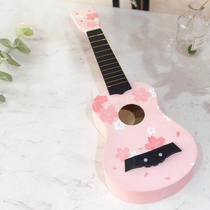 Jukriridiy semi-assembled handmade material bag accessories hand-painted painted pattern wood homemade small guitar