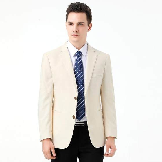 Wuchunzheng autumn suit men's 2108 m white thin style hair western single western middle-aged business casual loose suit top
Wuchunzheng autumn suit men's 2108 m white thin style hair western single western middle-aged business casual loose suit top