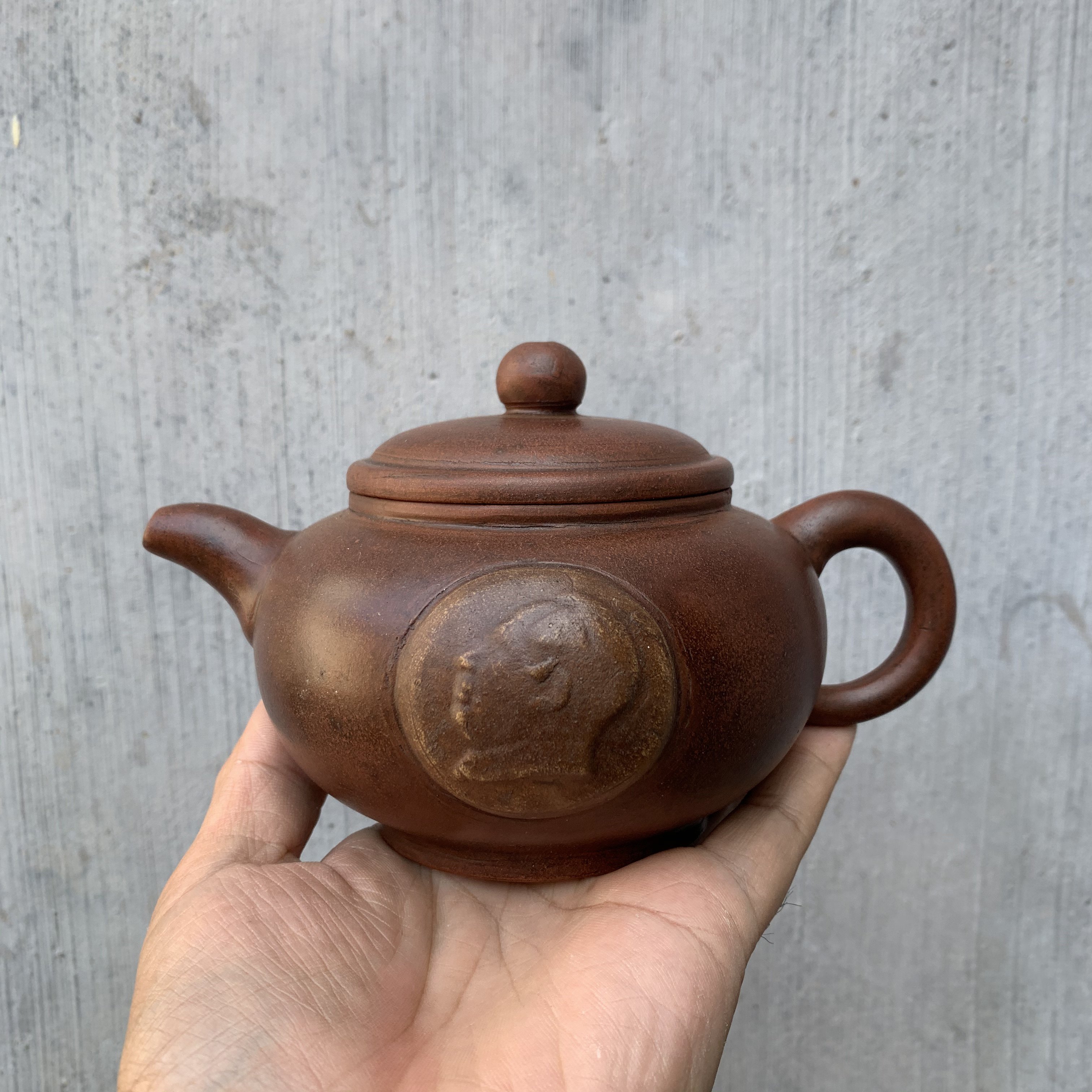 顾景舟纯手工紫砂壶文革时期紫砂壶宜兴紫泥茶壶景舟仿古300毫升景舟