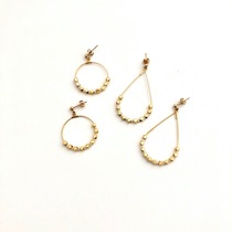 SHUNA gold の multi-cut original Japanese design ultra-simple earrings and ear clips in stock over 200