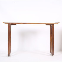 Zhe language black walnut case New Chinese entrance table Modern simple light luxury solid wood for the table Bar table table small narrow table