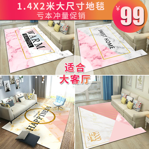 北欧风ins网红房间地毯客厅卧室拍照全铺家用床边茶几大面积地垫