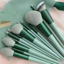 Li Jiaqiqi recommends eye shadow blush loose powder high light lip brush set decoration capacity brush three-piece set