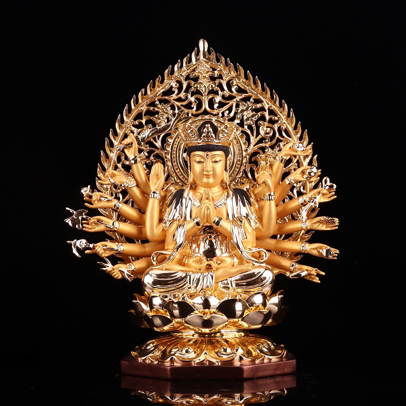 準提佛母像準提菩薩佛像準胝觀音七俱胝佛母樹脂佛堂供奉桌面擺件