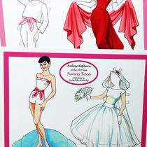 Sweet Sister Audrey Hepburn in Funny Face paper doll
