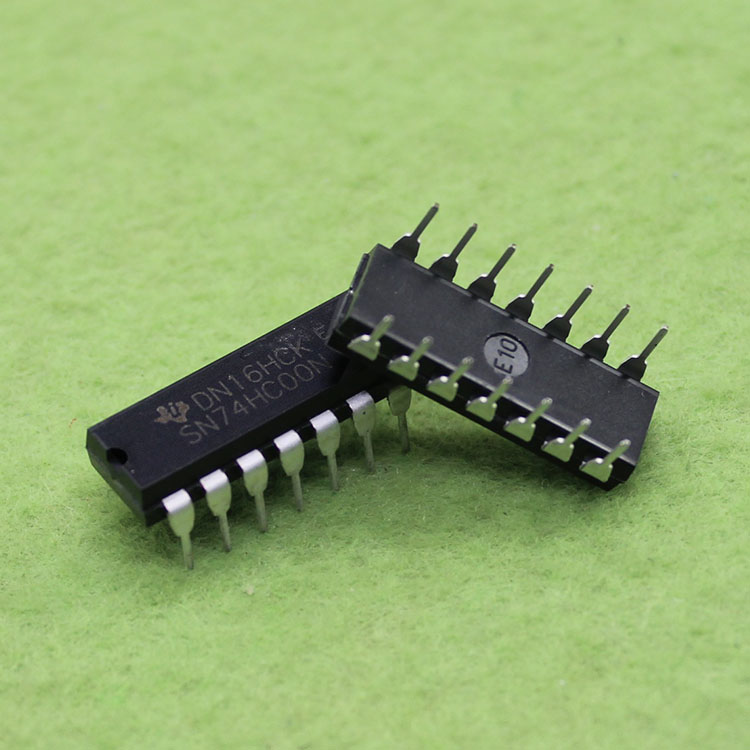 74hc00n dip14 直插 全新 四二输入与非门(a8.