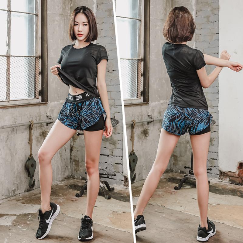 Sports suit women summer gym running net Red quick dry professional high-end slim casual thin yoga dress women
