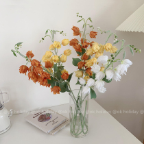 Home Residence Decoration Pendulum of Fengwei Lan Flowers Fake Flowers Suzulan Flowers Retro Shop Window Flower Arrangement Coffee Shop Decoration