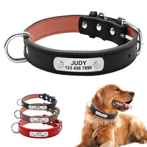 Dog Item Circle Bell Pan Lettering Anti-Throw Custom Neck Ring Teddy Puppy Neck Ring Gold Wool Medium Large Dog Pet Nameplate