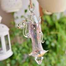 Spot glass purple camel hanging hanging fragrance bottle hand blown