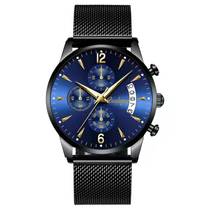 Swiss automatic mechanical watch mens dual calendar waterproof luminous Korean version of the student ultra-thin 2022 new