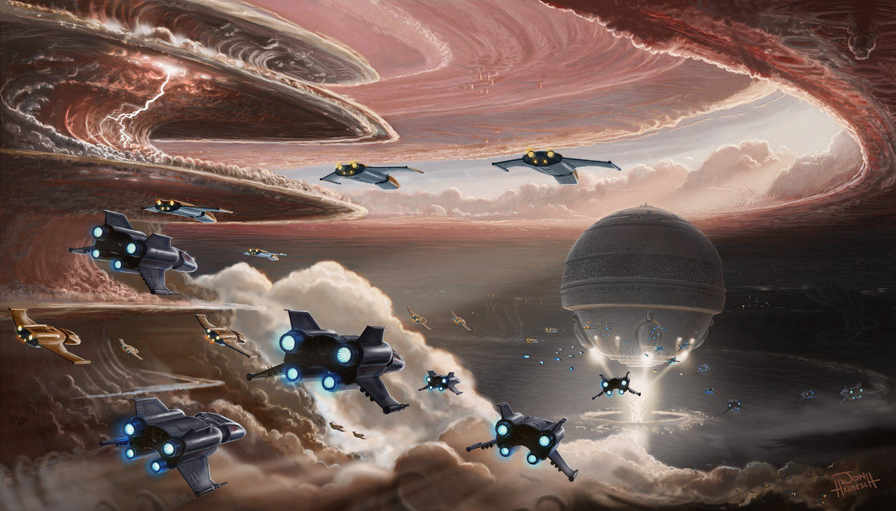 cg游戏科幻场景手绘参考