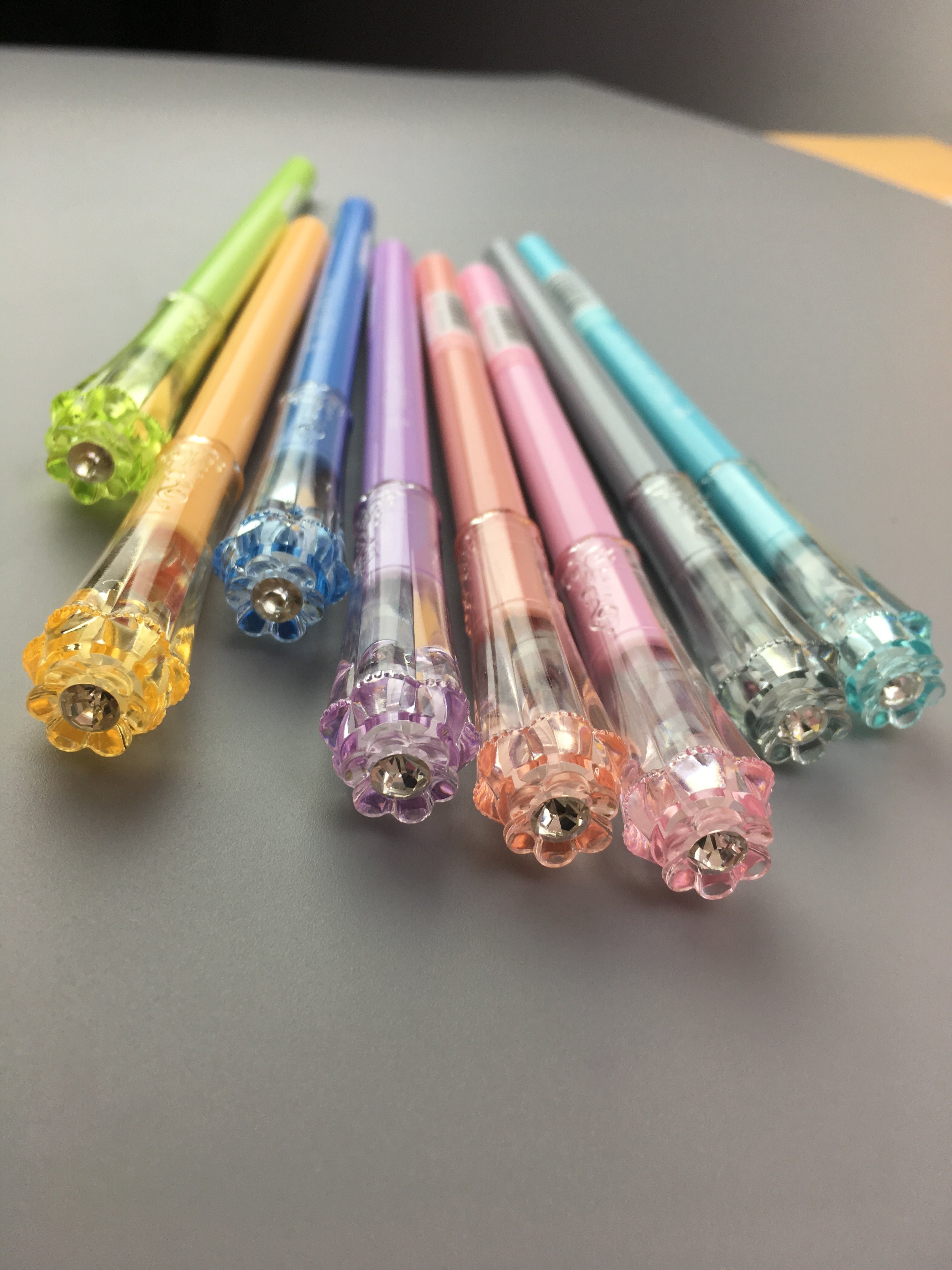 [chosch超时文具】少女甜美花朵钻石头8色0.