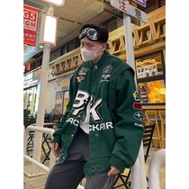 NECOYEP autumn and winter new small design sensational American heavy pounds personal leave two retro locomotive jackets