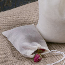 50 8*10cm tea bags filter bags reusable pure cotton gauze soup bags slag bags household trumpet