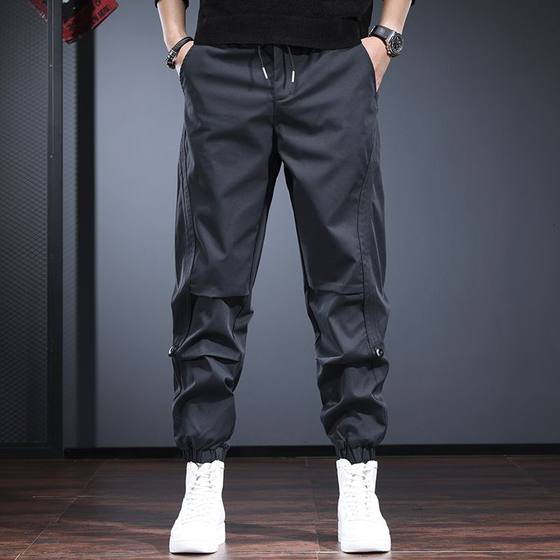 Autumn work pants for men's trendy brand loose thick legs harem pants versatile elastic waist handsome large size tying casual pants
Autumn work pants for men's trendy brand loose thick legs harem pants versatile elastic waist handsome large size tying casual pants