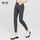 sp68 smoky ສີຂີ້ເຖົ່າ jeans ສໍາລັບແມ່ຍິງ 2024 ໃຫມ່ພາກຮຽນ spring ແລະດູໃບໄມ້ລົ່ນແບບ elastic elastic slimming slim ເຫມາະກາງເກງແອວສູງ.