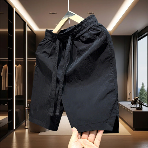 New summer shorts for men's loose straight solid color sports pants quick-drying casual and versatile outside wear couples' beach pants
New summer shorts for men's loose straight solid color sports pants quick-drying casual and versatile outside wear couples' beach pants