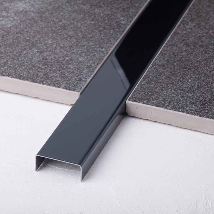 不锈钢吊顶圆弧 钛金装饰线条 u型槽 背景墙天花收口条压边包边条