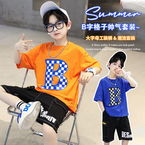 Boy Clothing Boy Summer Clothing Suit 2022 New Kids Summer Two Sets Great Boy Cool Boy Sportswear Boomer