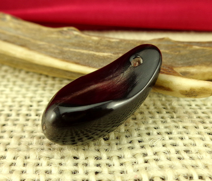 天然黑牦牛角夹子卡子挂饰 吊坠 挂饰 简约百搭 文玩星月diy配件