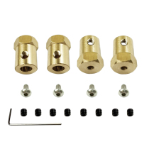 Mangniu naughty Pilon D12 model car modified metal adapter 5mm to 12mm Copper Adapter Bonder