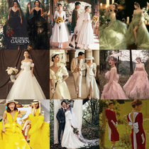 2021 New Photo Studio theme wedding dress retro fashion street shoot couple photography costume location photo dress