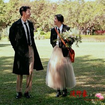 New Shadow Building Themed Clothing Lovers Han Edition Campus Outscene Art Academy Wind Clothes Youth Suit Writing True Gown