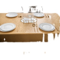 Hotel household rectangular table waterproof oil tablecloth disposable anti-hot anti-skid tablecloth cover