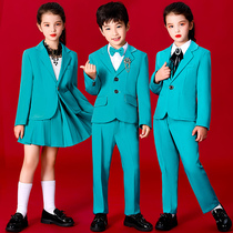 Childrens suit boys and girls coat shows dress suit small host piano show suit flower child suit