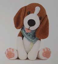 187 Beagle dog knitting drawing doll Chinese illustration Crochet electronic drawing Wool tutorial