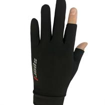 Sunscreen gloves female summer ice thin outdoor sports riding driving non-slip Dew two finger fishing gloves men