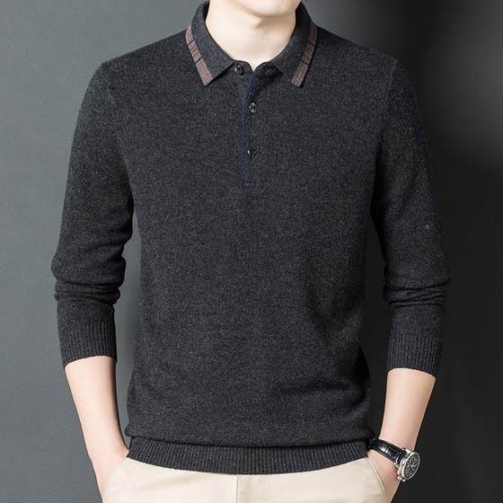 Winter middle-aged and elderly 195-YA turn-up men's cashmere sweater casual lapel dad outfit thick sheep collar knit sweater dad hair
Winter middle-aged and elderly 195-YA turn-up men's cashmere sweater casual lapel dad outfit thick sheep collar knit sweater dad hair