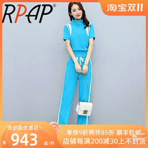 RPAP sports running suit female summer style Korean version age-reducing temperament net red small casual two-piece tide