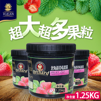 YIP PULP HOKKAIDO Strawberry jam HANDMADE STRAWBERRY PULP FRUIT jam BAKED FRAPPUCCINO BARREL 1 25KG