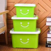 Biwei plastic storage box Storage box Finishing box Snack toy suitcase Wardrobe desktop storage box size